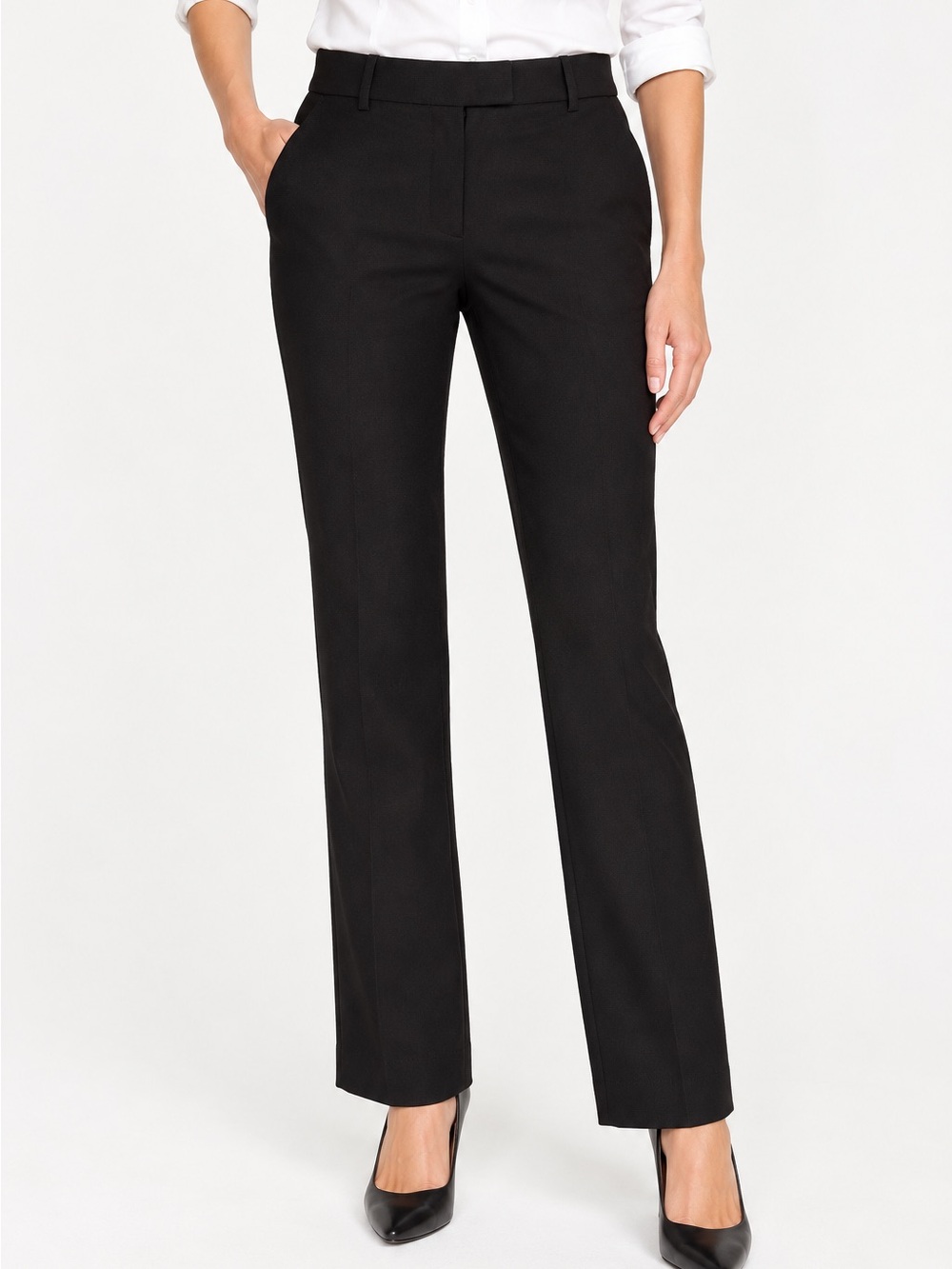 J.Crew Campbell Trouser Pants Black Size 4 Career Workwear
